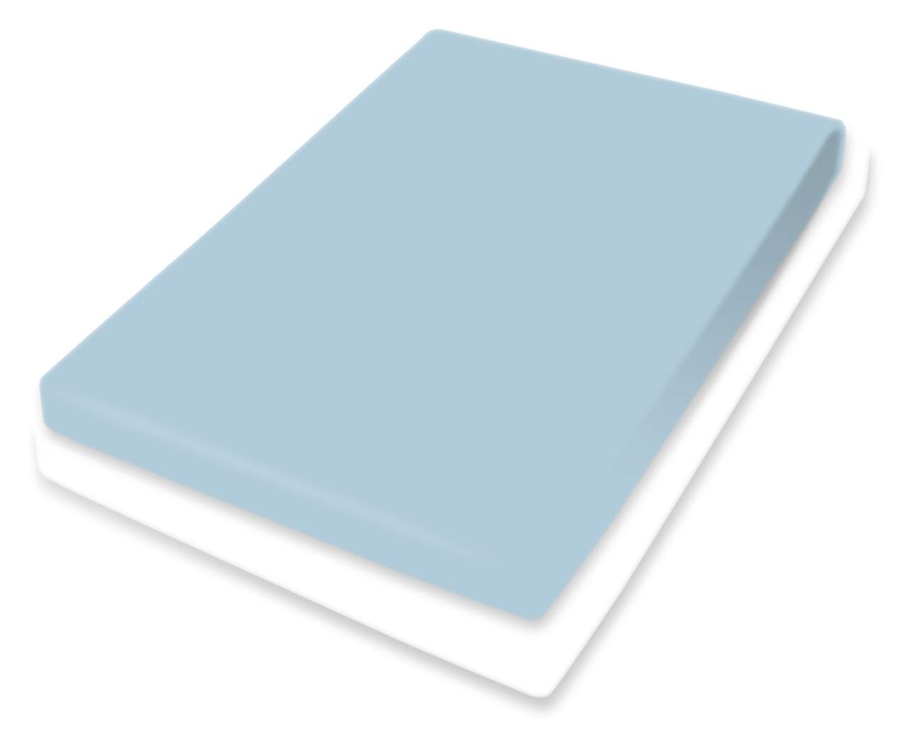 Bassetti Fitted Sheet, Ice Blue, 140 x 200 cm, 160 x 220 cm