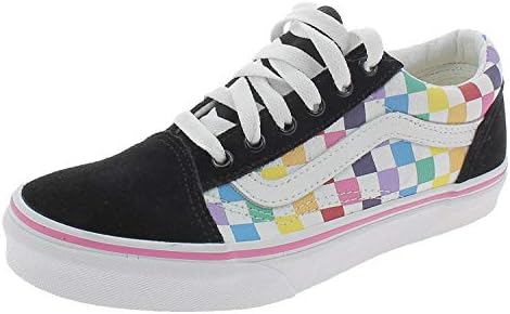 old skool rainbow checkerboard vans