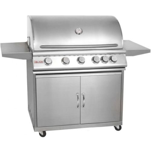 Blaze 40" 5-Burner Grill and Cart Package with Rear Burner - NG - Thumbnail 3