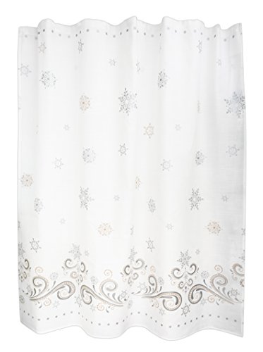 Lenox Snowflake Shower Curtain Durable Modeling Iccasap Com