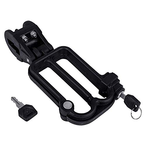 Varshine Premium Quality Universal W Shaped Helmet Lock for Bikes and Scooty || Black || R-58