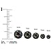 Round Mystic Fire Color Cz Stud Earrings on 925 Sterling Silver Rhodium Plated (8mm)