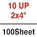 2x4 Labels Compatible with Inkjet and Laser Printers 10 up Labels 2x4 inch Shipping and Address White Mailing Labels Work for UPS USPS FedEx FBA SKU[100 Sheets 1000 Labels] Label&More
