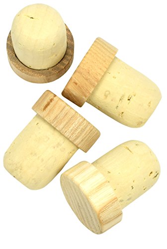 Domain Cycling Cork & Wood Bike Handlebar End Plugs (4pcs), Bicycle Grip Bar End Caps - Thumbnail 6