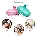 EAONE 2 Pack Shampoo Brush Hair Scalp Massager Soft Silicone Comb Massage (Wet& Dry) for Men Women Kids Pet, Pink, Teal