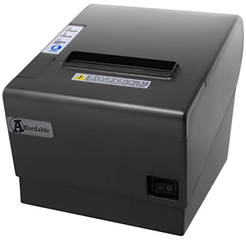 Thermal Receipt Printer by Affordable – POS USB Receipt Printer – with Auto Cutter 80mm – Support Cash Drawer Interface