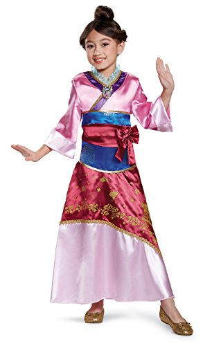 Mulan Deluxe Costume, Pink, Small (4-6X)