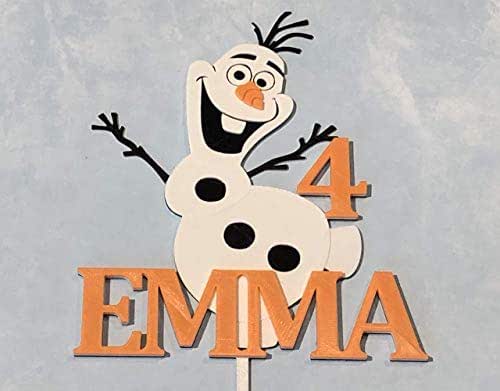 amazoncom olaf cake topper custom snowman cake topper personalized
