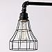 UNITARY BRAND Black Vintage Barn Metal Cage Shade Hanging Ceiling Pendant Light Max. 120W With 3 Lights Painted Finish
