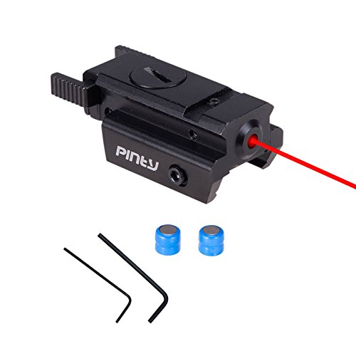 Pinty Low Profile Red Dot Laser Rifle Sight Scope with Rail Mount