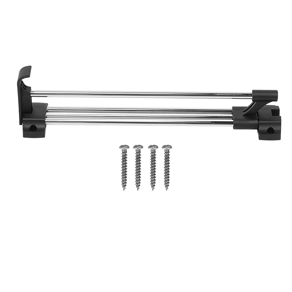 TOPINCN Adjustable Closet Hanging Rod Sliding Extendable Pull Out Closet Rod for Wardrobe Houseware Clothing Organizer Holder(30Cm Length)