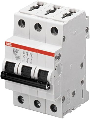 CIRCUIT BREAKER THERMAL MAG 3 POLE6A//CIRCUIT BREAKER THERMAL MAG 3 POLE6A Circuit Breaker Mounting DIN Rail C//S203M-D6 (PK OF 1)