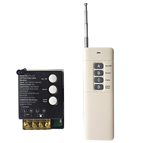 LAMPAOUS Pool Lights Bulb Spa Lights Bulb Remote Control System - Thumbnail 3