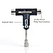 skatebolt Skate Tool with Ratchet,All in One Ratchet Skateboard T-Tool (Black)