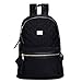 Women Backpack Purse Black Nylon Backpack Small Quilted Rucksack for Woman Girls