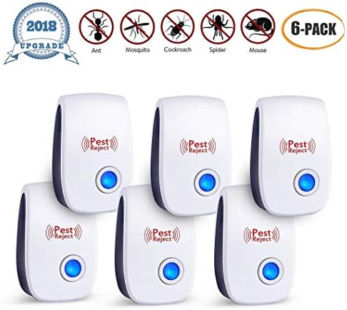 Insect Killer (6pcs), Pest Control Mini Effectively Repels Mosquitoes, Mice, Spiders, Ants, Rats, Slugs, Insects/Non-Toxic, Safe, Nontoxic, Easy to Insert, Best Indoor Pest Control Device