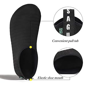 Schnorchelmasken 41maSBRjXsL. SS300 Obermaterial: Synthetik, Breathable und glatte Stoffe gibt Ihnen ein angenehmes und freies Tragegefühl.
Innenmaterial: Elastisch Textil, feuchtigkeitsbeständig, antibakteriell, erhöht den Tragekomfort und bietet gleichzeitig eine gesünder Schuh Umwelt.
Sohle: Gummi. Anti-Rutsch-und Top-Qualität Gummisohle, Die Einlegesohlen geben Ihren Füßen weicher Berührung.