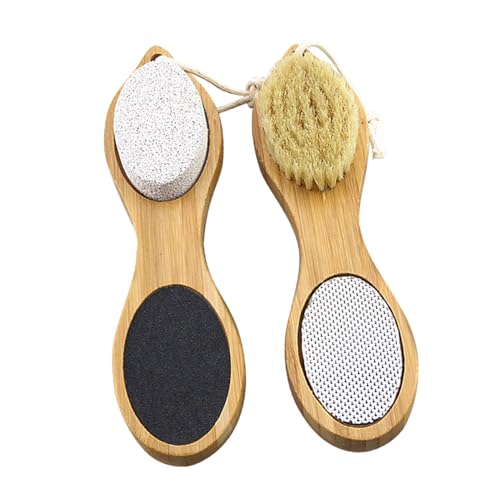 HAKIDZEL 2Pcs Foot Scrubber Ergonomic Pedicure Tools for Removal and Dead Skin for Home and Professional Use