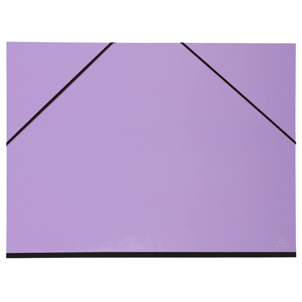Exacompta - Ref. 25690E - 1 Aquarel drawing board - with rubber bands - black paper inside - canvas back - dimensions 52 x 72 cm - format to file Raisin (500 x 650 mm) - random colours