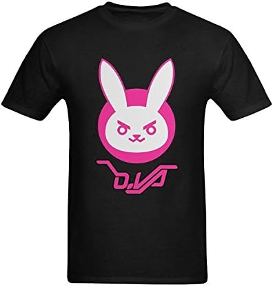 XouAEN Men's Overwatch DVA Bunny T-shirt Size 2XL
