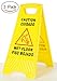 AMENITIES DEPOT (Pack of 3) 2-Sided Fold-out Floor Safety Sign with Caution Wet Floor Warning Sign(SP-17A)