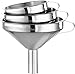 3 Piece Funnel Set - Stainless Steel - By Utopia Kitchen