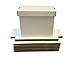 Max Protection Short Comic Book Storage Boxes - Holds 150-175 Books, Ideal for Home Storage, Stackable - Set of 5, White