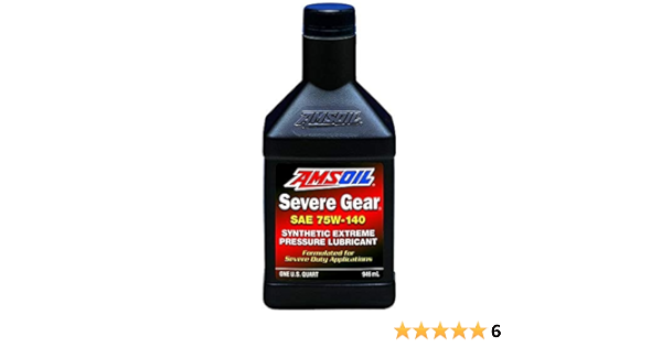 Amazon Com Amsoil Full Synthetic Severe Gear Oil 75w 140 1 Quart Automotive