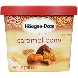 Haagen Dazs, Caramel Cone Ice Cream, 3.6 Oz. Cup