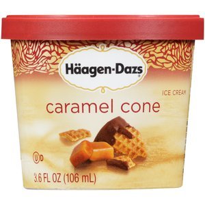 Haagen Dazs, Caramel Cone Ice Cream, 3.6 Oz. Cup