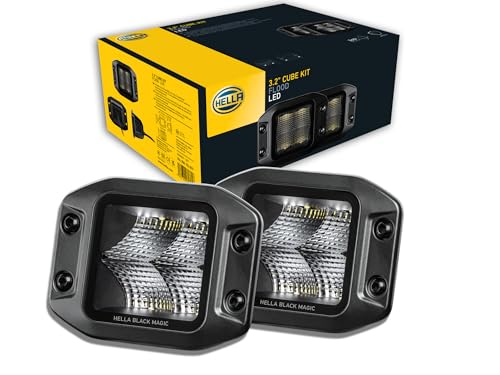 HELLA 1FA 358 176-831 LED-Spotlight - Black Magic Cube Kit 3.2 - 12/24V