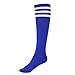 Machiriyee Women Royal Blue Knee High Socks with White Stripes