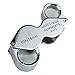 KINGMAS 2 Lens Jewelry Magnifier Glass 10x 18mm 20x 12mm Jeweler Eye Loupe Pocket Magnifying