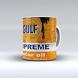 Coffee Mug 11 Oz Vintage Gulf Motor Oil Can Garage