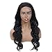 Brazilian Cuticle Aligned Human Hair Wigs Body Wave 4x4 Lace Closure Wig Pre Plucked Unprocessed Remy Human Hair lace front wigs for Black Women with Baby Hairs Natural Color (20, Lace Closure Wig)