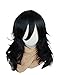 COSPLAZA Cosplay Wigs Mid-Length Curly Black Male Men Hero Tutor Anime Comic Cons Costume Hairs