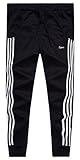 Boy's Pull On Jogger Pants Slim Fit Skinny Running Trousers
