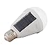 Solar Panel Light Bulb LED Powered Light,Sky Castle Portable Waterproof Emergency Light Bulb,7w 1200mAH with White Light for Indoor and Outdoor,Garden,Hiking,Camping(White-4pack)