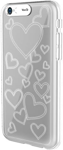 VanD Clear Flashing Case for iPhone 6 - Retail Packaging - White Heart