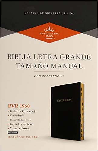 Rvr 1960 Biblia Letra Grande Tamano Manual Negro Imitacion Piel Con Indice Spanish Edition B H Espanol Editorial Staff 9781535973472 Amazon Com Books
