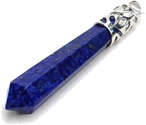 Reiki Energy Charged Lapis Lazuli Crystal Pendant with Black Cord (Beautifully Gift Wrapped)