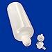 510 Central 60mL LDPE Plastic Thin Tip Dropper Bottles (25 Pack, Multi Color Caps)