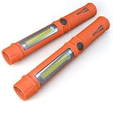 2 x HeroBeam Car Emergency Flashlight - Super Bright LED Flashlight/Worklight with Attachment Magnet - A Glovebox Essential for Auto Emergencies at Night - (TWIN PACK) - 3 YEAR WARRANTY