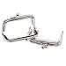 SenseYo 8 pcs Silver Tone Metal Frames Snap Clasp for Small Coin Style Purse