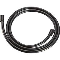 TECI Shower Hoses 79 Inch Extra Long, Bathroom Hand Held Long Shower Hose Replacement,360 Degree Free Rotation And Not Kink Shower Faucet Hose Extension,Black T101-2