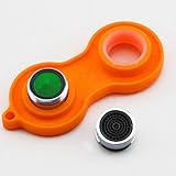 Ioffersuper Plastic Sprinkle Faucet Aerator Tool Spanner Wrench Sanitaryware Repair Tool Orange