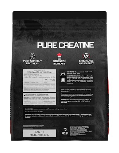 Creatina Pura 1kg Dark Lab Monohidratada 100% de Pureza, Sem Sabor