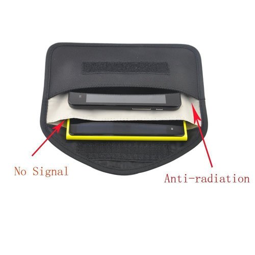 Signal Blocking Bag for iPhone 8 - Cell Phone Privacy Protection Anti-tracking Anti-spying Anti radiation Key Pouch Signal Blocker Signal Shielding Wallet Case Handset Function Bag