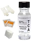TCA 50% Tattoo removal, Skin tags, Warts, Age Spots, Freckles (1/2 oz) (15ml) by RePare Skincare