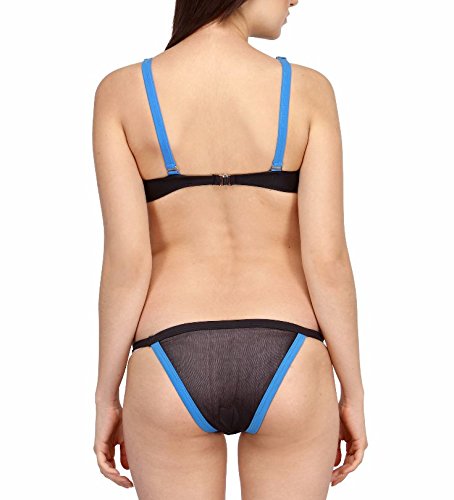 n-gal black blue exquisite cutout bikini swimsuit-ng41015-black